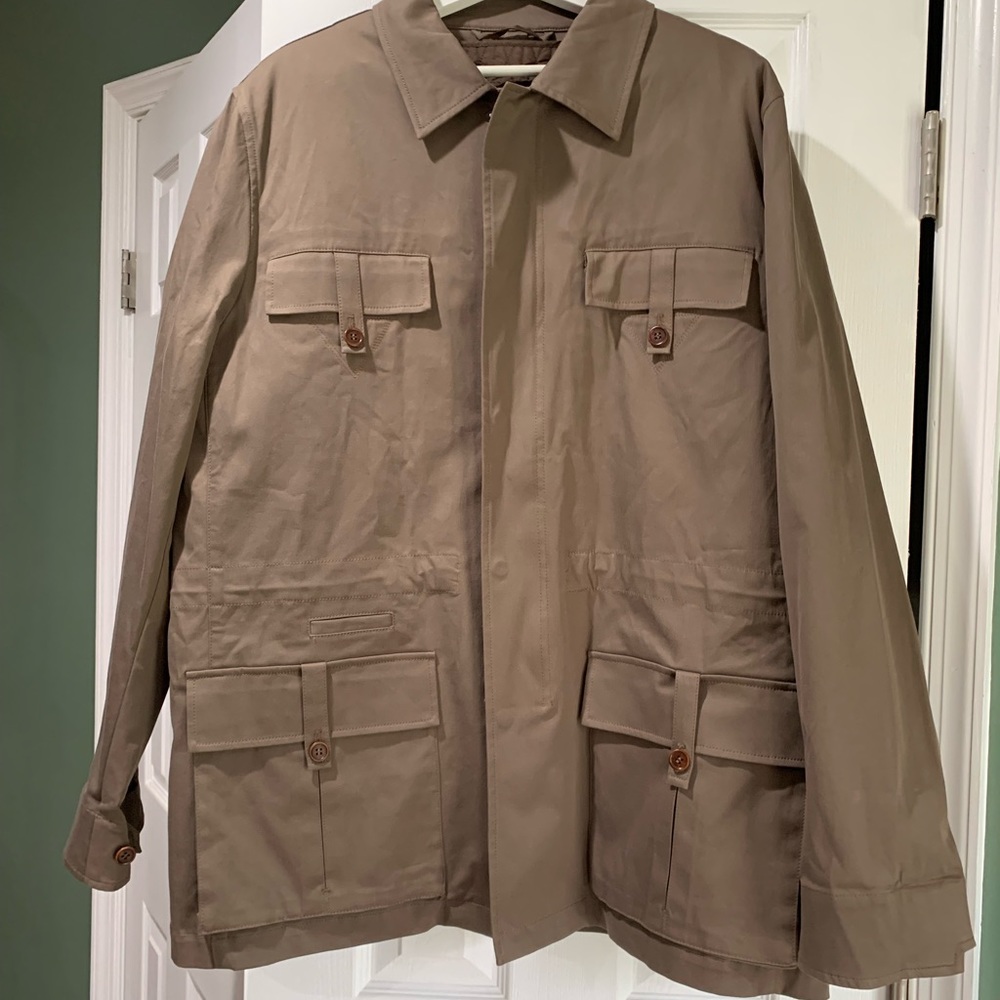 Beretta Men’s Cotton coat size 46 Tan NWOT